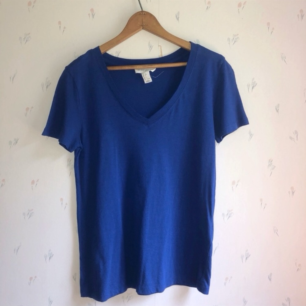 Forever 21 Indigo Blue V-Neck